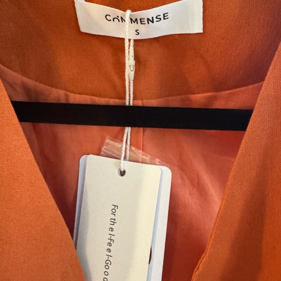 NWT COMMENSE Orange Pants & Vest Set - Picture 5 of 7